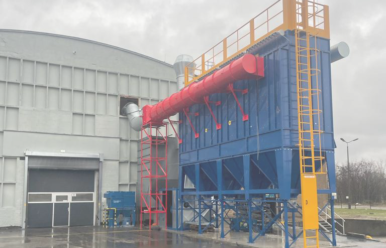 Atex dust extraction of polymer / plastic dust off hammer mill process