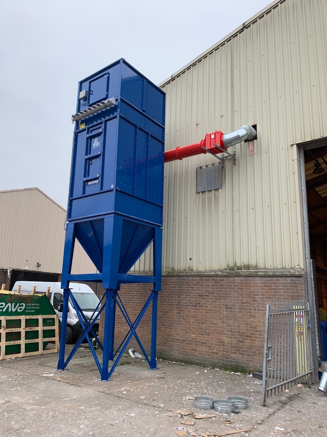 ATEX Paper shredding dust extraction for recycling industry