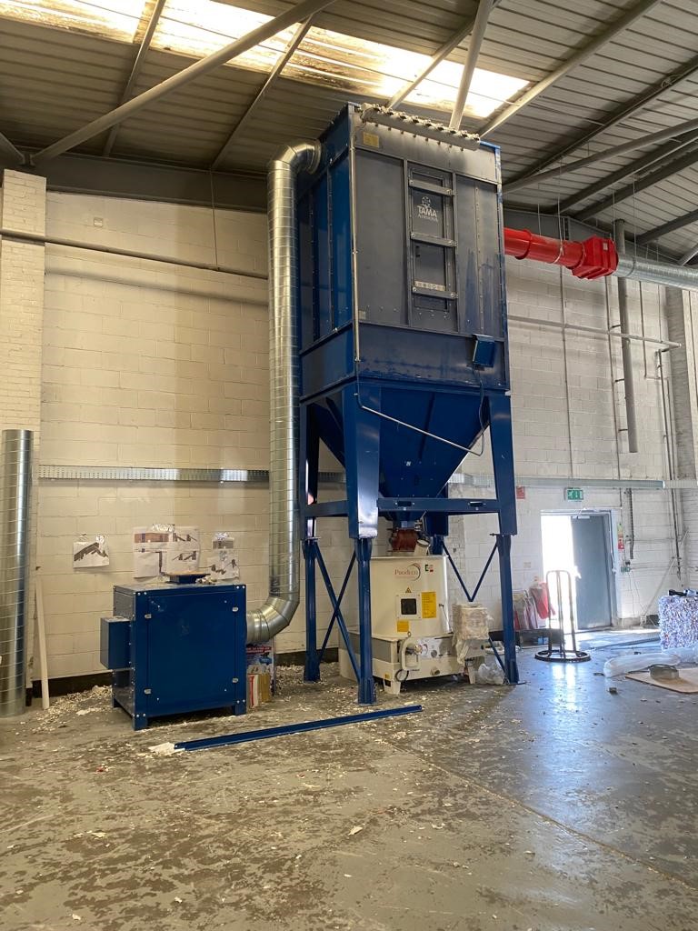 ATEX Paper shredding dust extraction for recycling industry