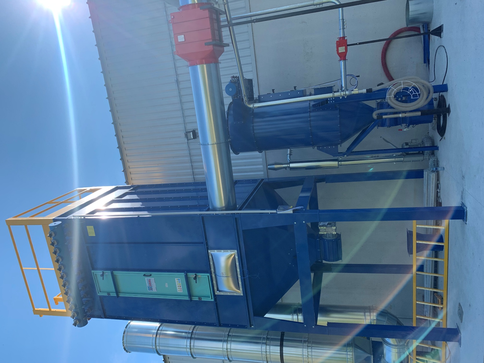 ATEX system for wooden formwork for a cement works and a vacuum cleaner system for cleaning