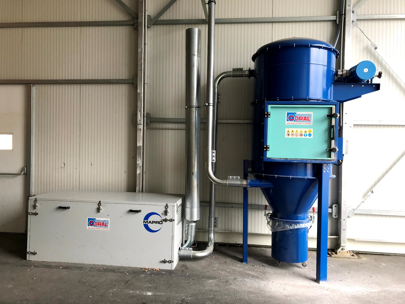 High vacuum system for a bus factory