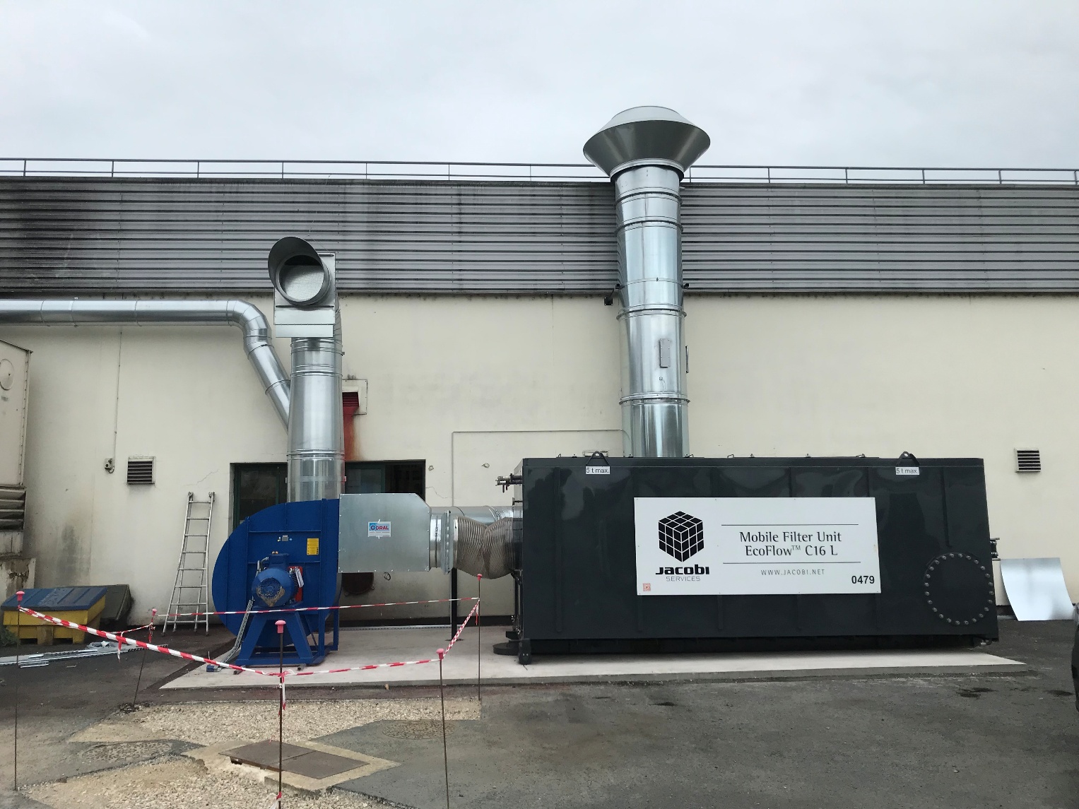 VOC absorption system of rubber odors